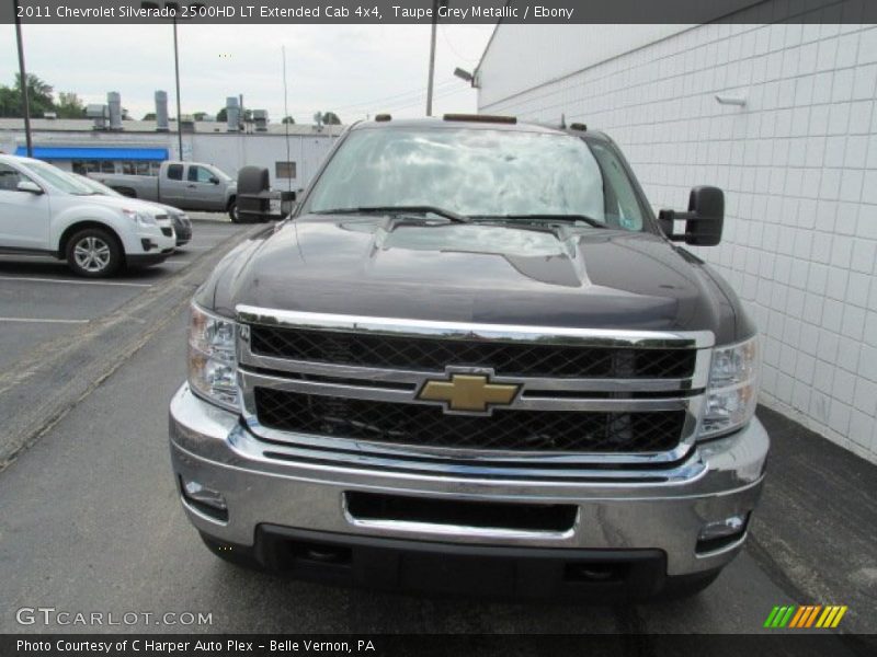 Taupe Grey Metallic / Ebony 2011 Chevrolet Silverado 2500HD LT Extended Cab 4x4