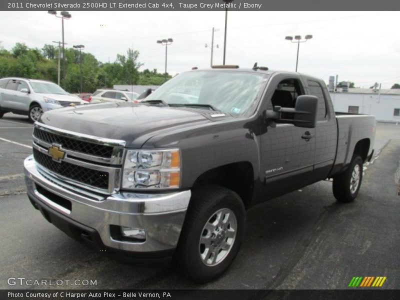 Taupe Grey Metallic / Ebony 2011 Chevrolet Silverado 2500HD LT Extended Cab 4x4