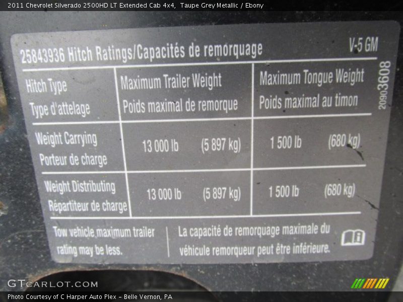 Taupe Grey Metallic / Ebony 2011 Chevrolet Silverado 2500HD LT Extended Cab 4x4