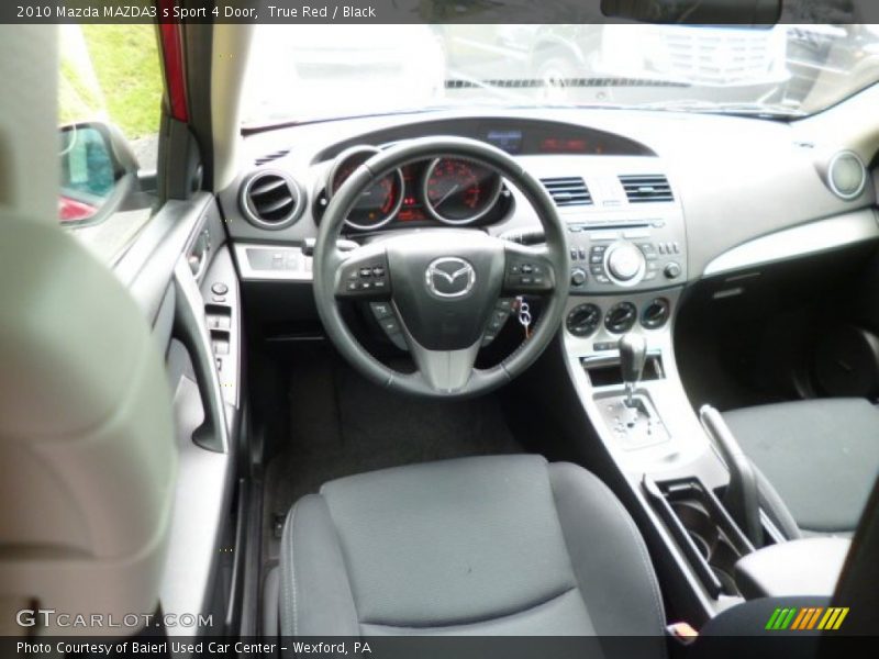 True Red / Black 2010 Mazda MAZDA3 s Sport 4 Door