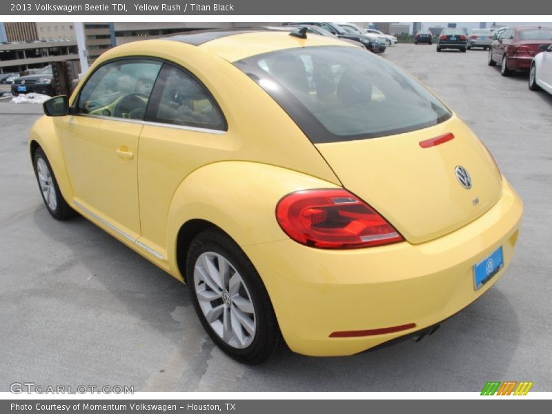 Yellow Rush / Titan Black 2013 Volkswagen Beetle TDI