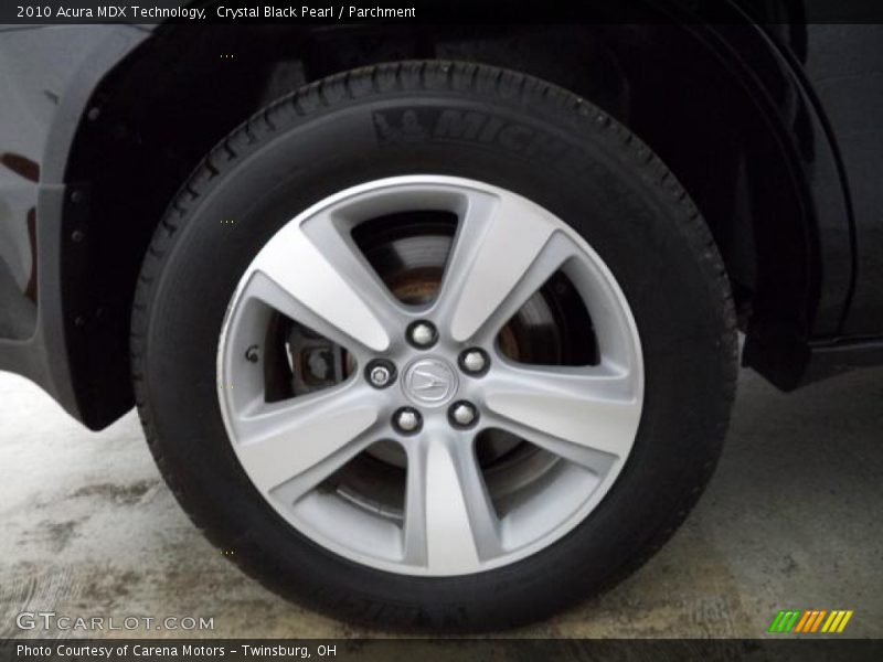 Crystal Black Pearl / Parchment 2010 Acura MDX Technology