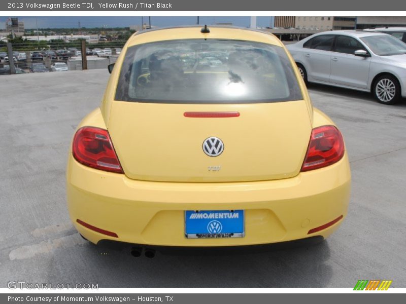Yellow Rush / Titan Black 2013 Volkswagen Beetle TDI