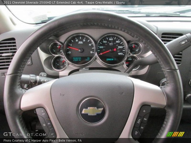 Taupe Grey Metallic / Ebony 2011 Chevrolet Silverado 2500HD LT Extended Cab 4x4