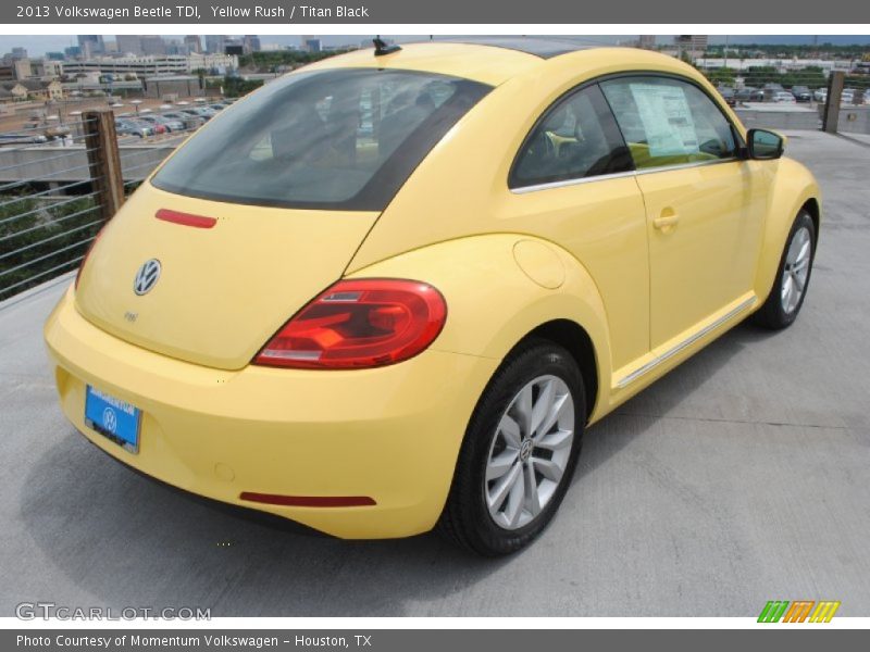 Yellow Rush / Titan Black 2013 Volkswagen Beetle TDI
