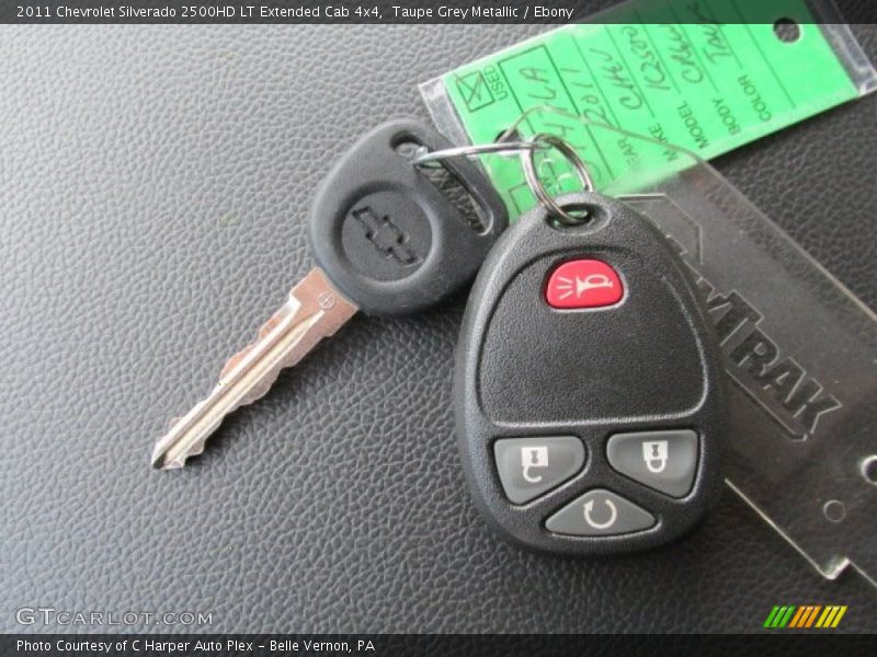 Taupe Grey Metallic / Ebony 2011 Chevrolet Silverado 2500HD LT Extended Cab 4x4