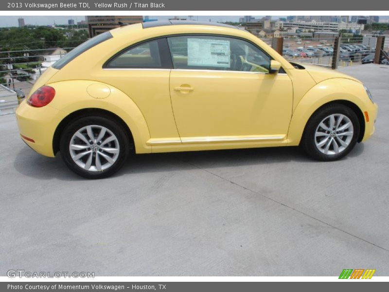 Yellow Rush / Titan Black 2013 Volkswagen Beetle TDI