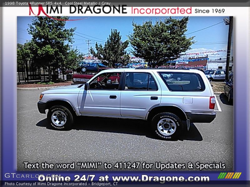 Cool Steel Metallic / Gray 1998 Toyota 4Runner SR5 4x4