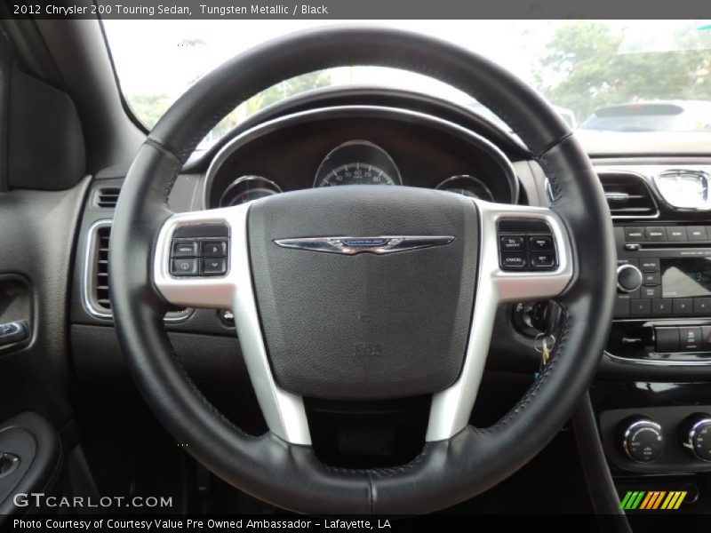 Tungsten Metallic / Black 2012 Chrysler 200 Touring Sedan