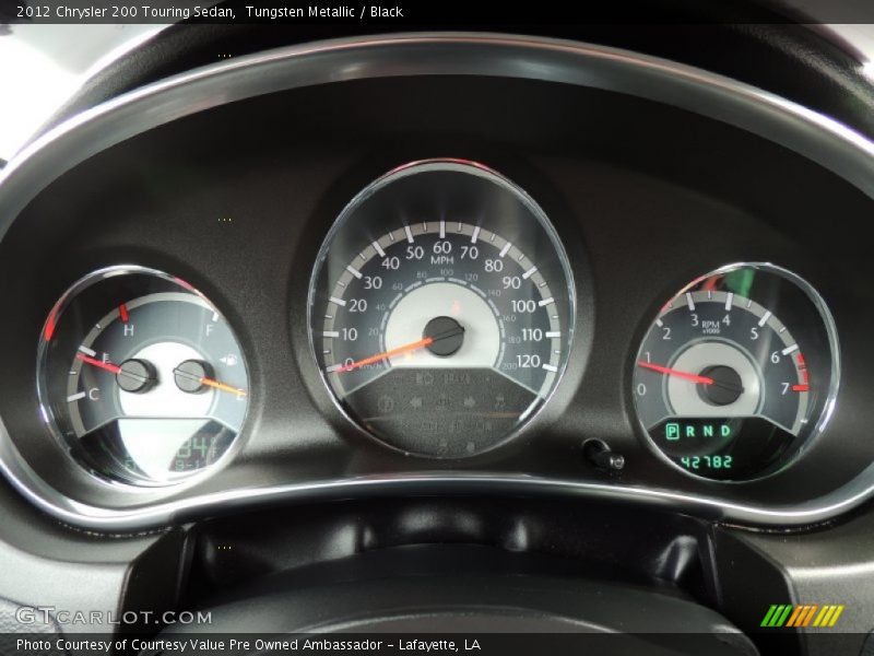 Tungsten Metallic / Black 2012 Chrysler 200 Touring Sedan