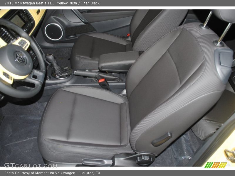 Yellow Rush / Titan Black 2013 Volkswagen Beetle TDI