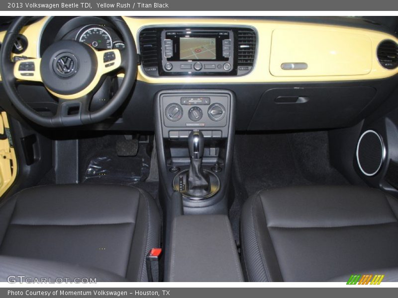 Yellow Rush / Titan Black 2013 Volkswagen Beetle TDI