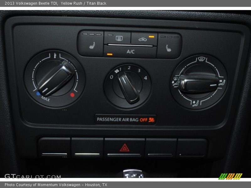 Yellow Rush / Titan Black 2013 Volkswagen Beetle TDI