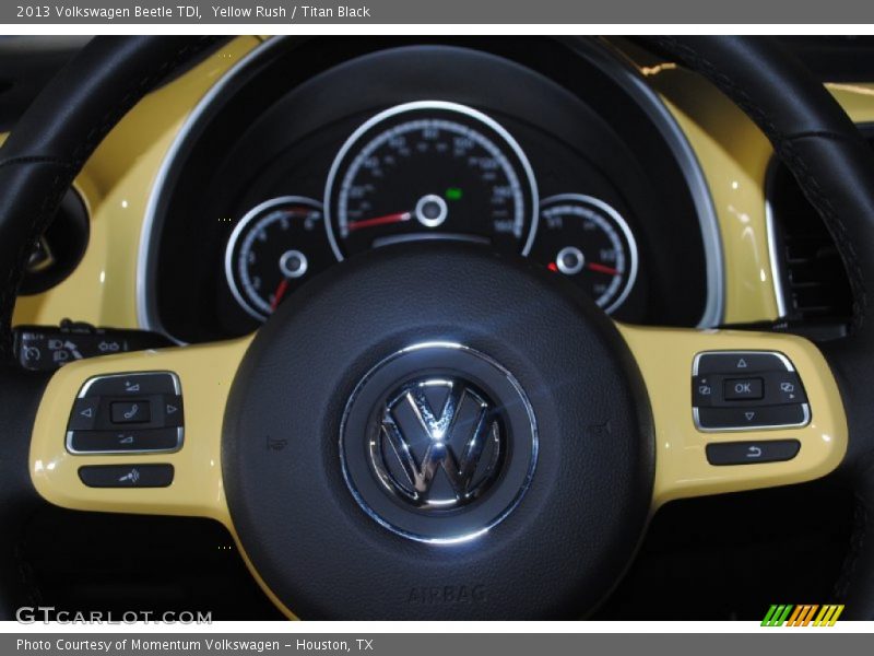 Yellow Rush / Titan Black 2013 Volkswagen Beetle TDI