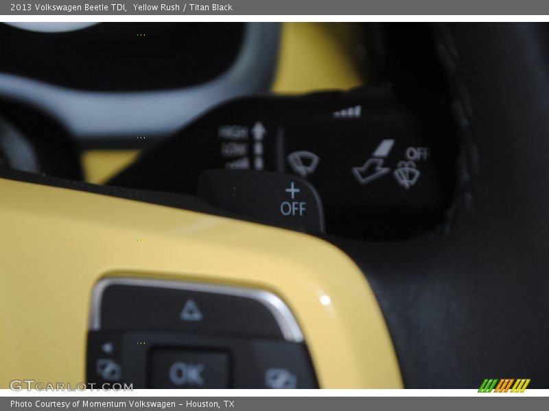 Yellow Rush / Titan Black 2013 Volkswagen Beetle TDI