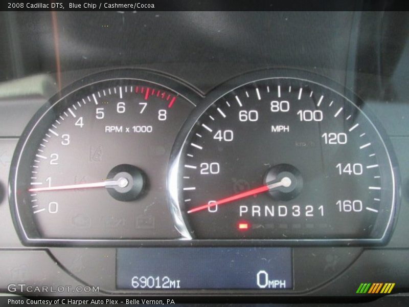 Blue Chip / Cashmere/Cocoa 2008 Cadillac DTS