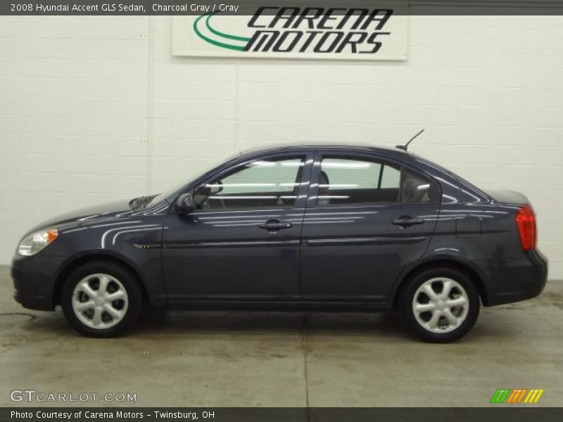 Charcoal Gray / Gray 2008 Hyundai Accent GLS Sedan