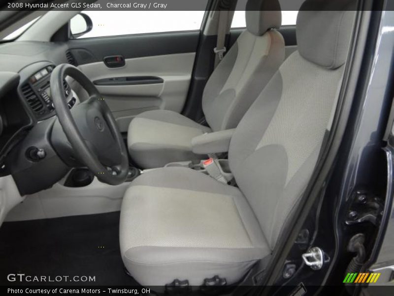 Charcoal Gray / Gray 2008 Hyundai Accent GLS Sedan