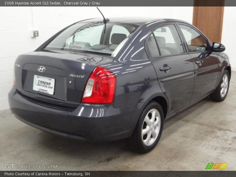 Charcoal Gray / Gray 2008 Hyundai Accent GLS Sedan