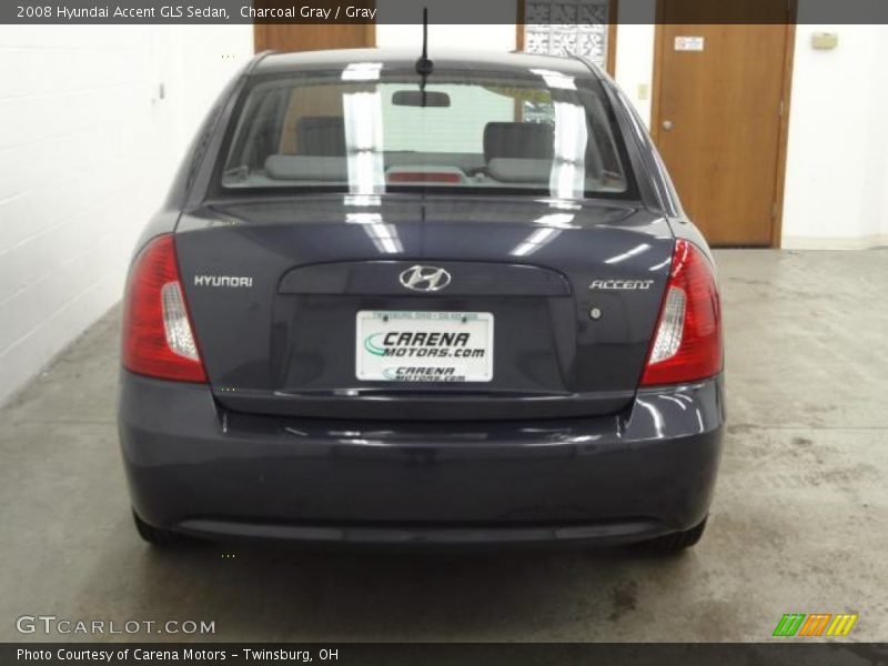 Charcoal Gray / Gray 2008 Hyundai Accent GLS Sedan