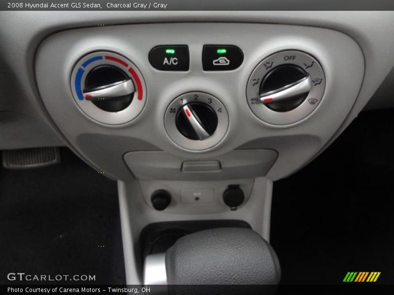 Charcoal Gray / Gray 2008 Hyundai Accent GLS Sedan