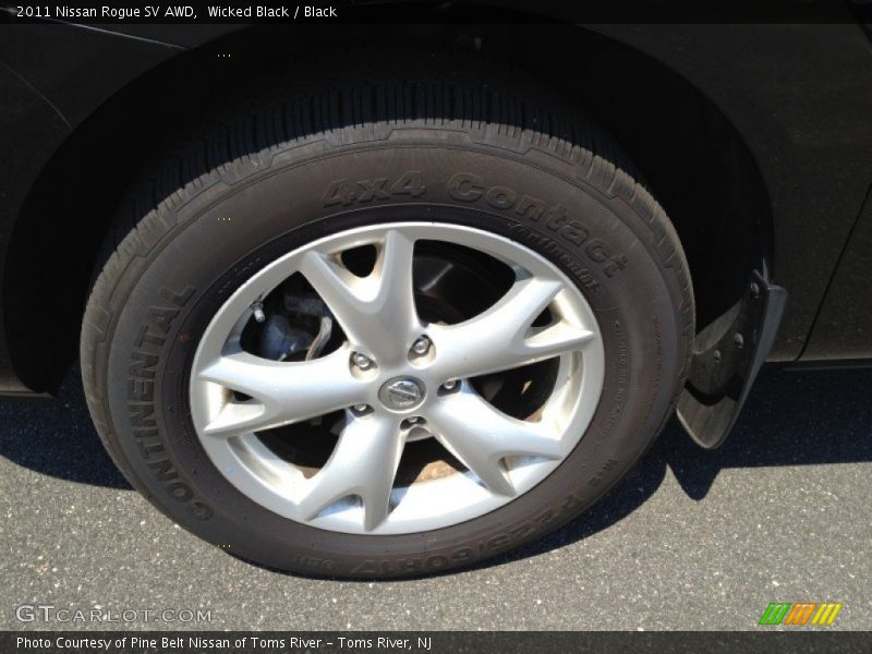 Wicked Black / Black 2011 Nissan Rogue SV AWD