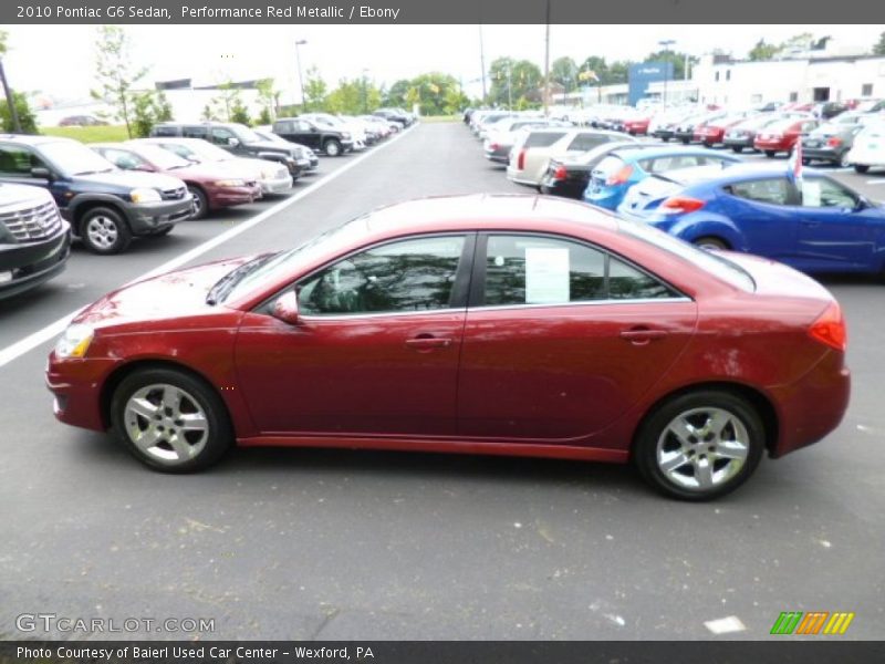 Performance Red Metallic / Ebony 2010 Pontiac G6 Sedan