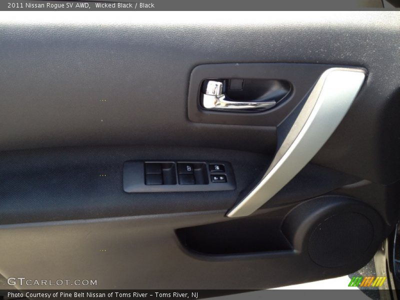 Wicked Black / Black 2011 Nissan Rogue SV AWD