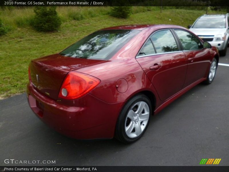 Performance Red Metallic / Ebony 2010 Pontiac G6 Sedan