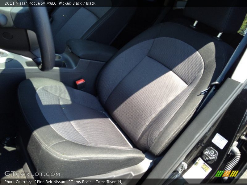 Wicked Black / Black 2011 Nissan Rogue SV AWD