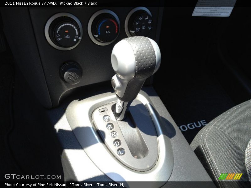 Wicked Black / Black 2011 Nissan Rogue SV AWD