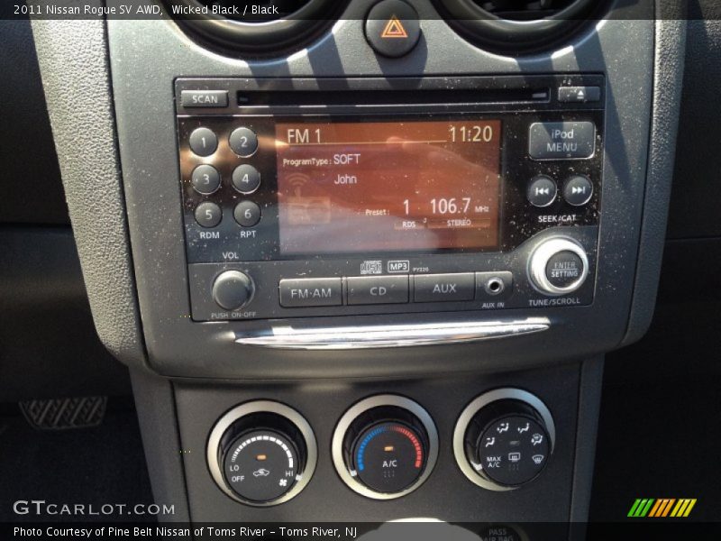 Wicked Black / Black 2011 Nissan Rogue SV AWD