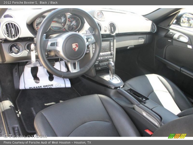 Black Interior - 2012 Boxster S 