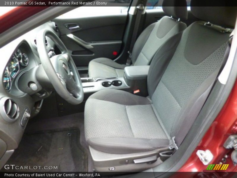 Performance Red Metallic / Ebony 2010 Pontiac G6 Sedan