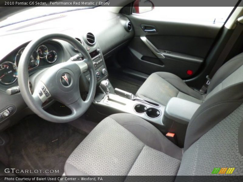 Performance Red Metallic / Ebony 2010 Pontiac G6 Sedan