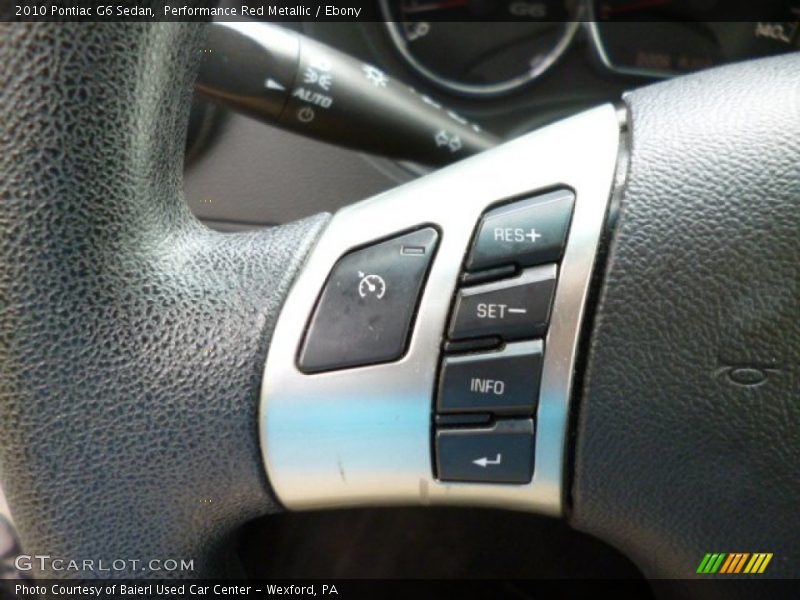 Performance Red Metallic / Ebony 2010 Pontiac G6 Sedan