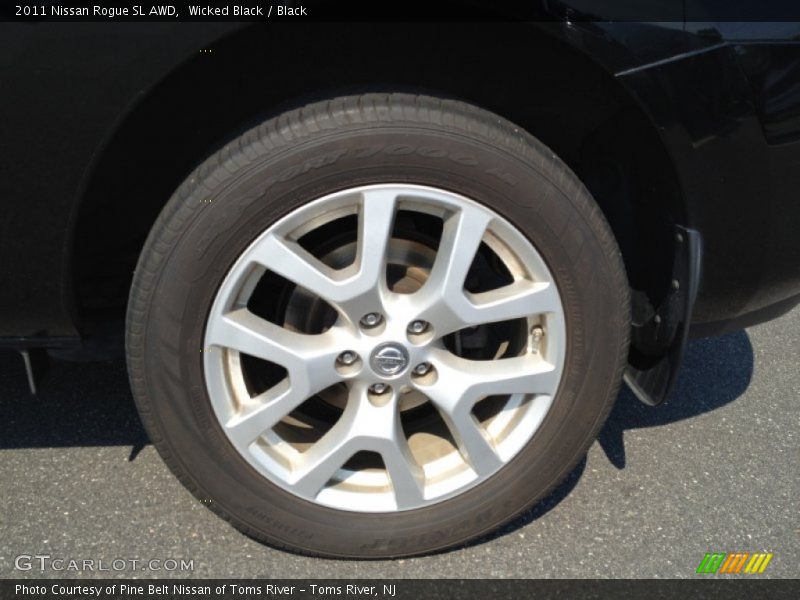 Wicked Black / Black 2011 Nissan Rogue SL AWD