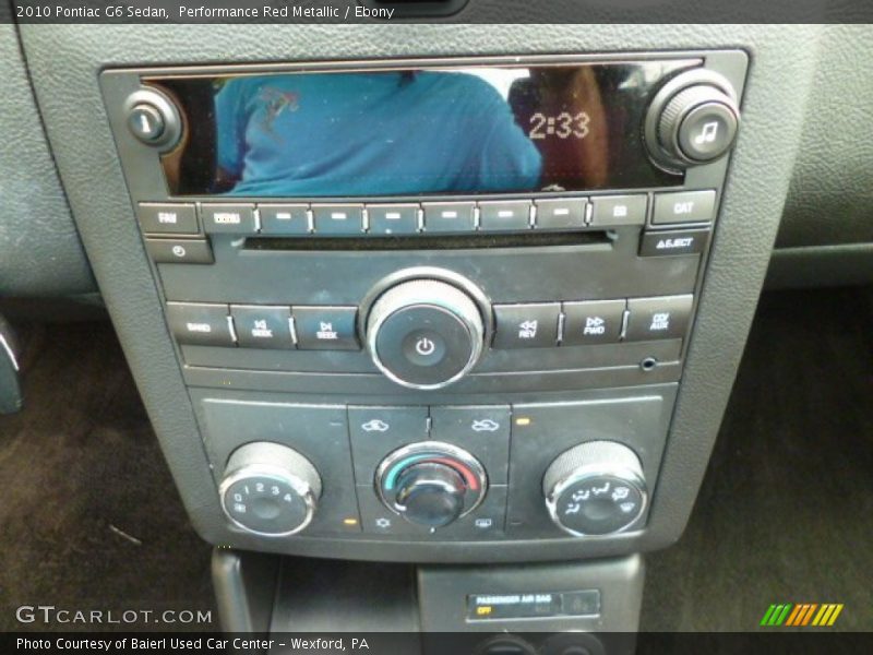 Performance Red Metallic / Ebony 2010 Pontiac G6 Sedan