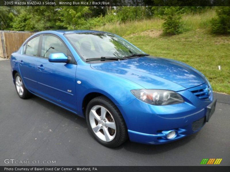 Winning Blue Mica / Black/Blue 2005 Mazda MAZDA3 s Sedan