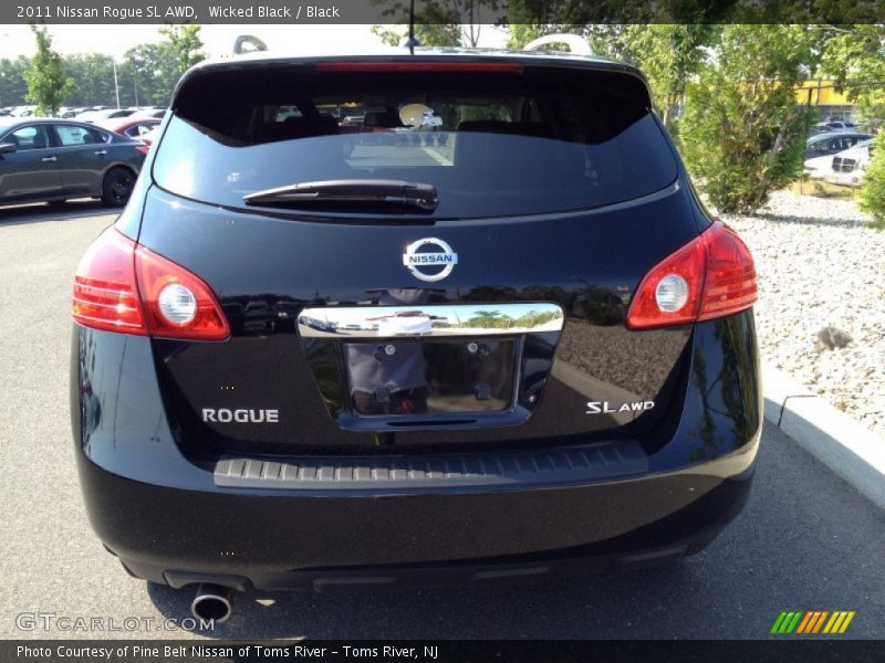 Wicked Black / Black 2011 Nissan Rogue SL AWD