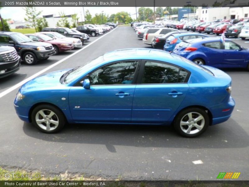 Winning Blue Mica / Black/Blue 2005 Mazda MAZDA3 s Sedan