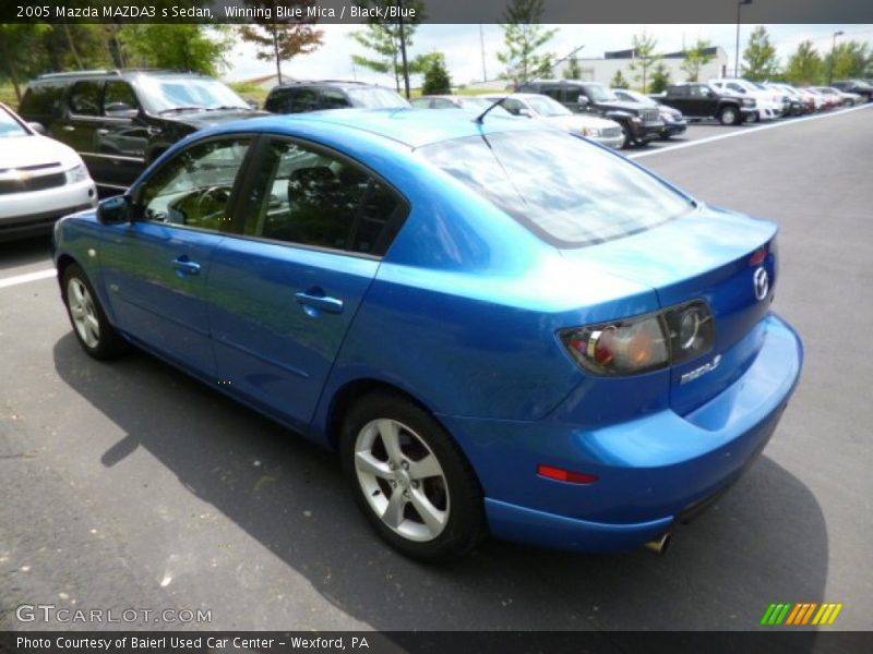 Winning Blue Mica / Black/Blue 2005 Mazda MAZDA3 s Sedan