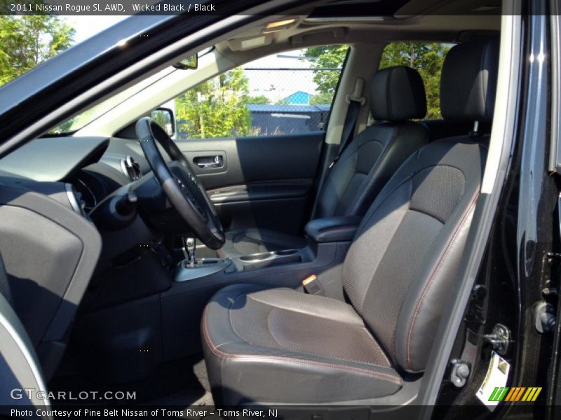 Wicked Black / Black 2011 Nissan Rogue SL AWD