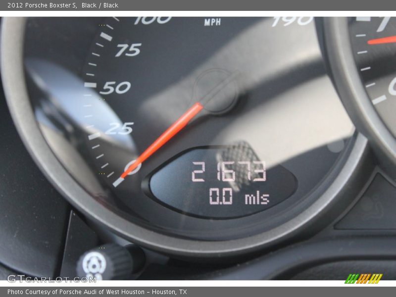 Black / Black 2012 Porsche Boxster S