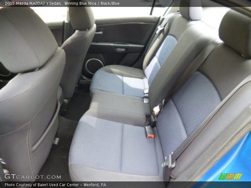 Winning Blue Mica / Black/Blue 2005 Mazda MAZDA3 s Sedan