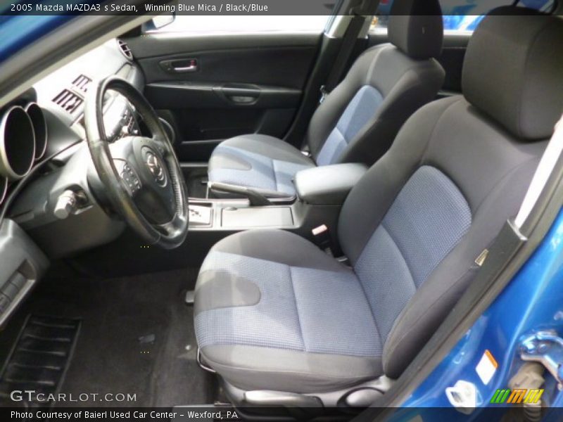 Winning Blue Mica / Black/Blue 2005 Mazda MAZDA3 s Sedan