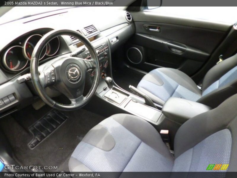 Winning Blue Mica / Black/Blue 2005 Mazda MAZDA3 s Sedan