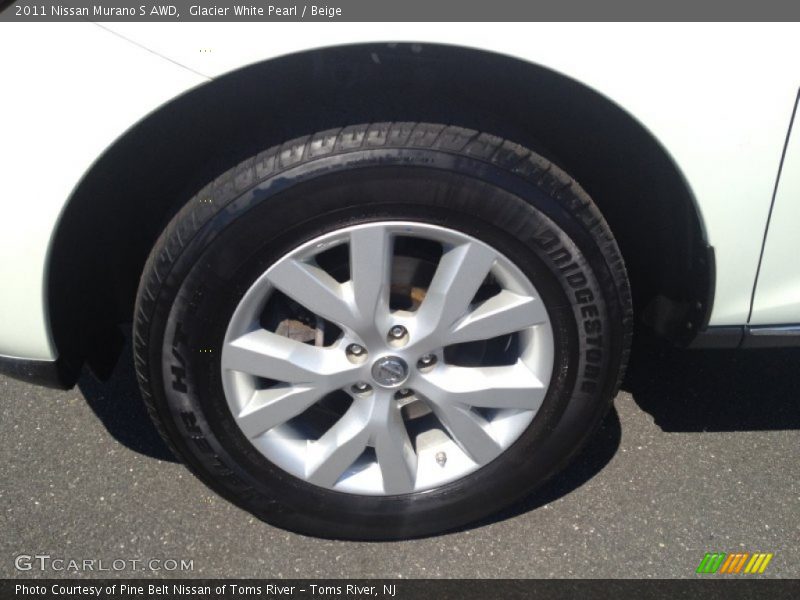 Glacier White Pearl / Beige 2011 Nissan Murano S AWD