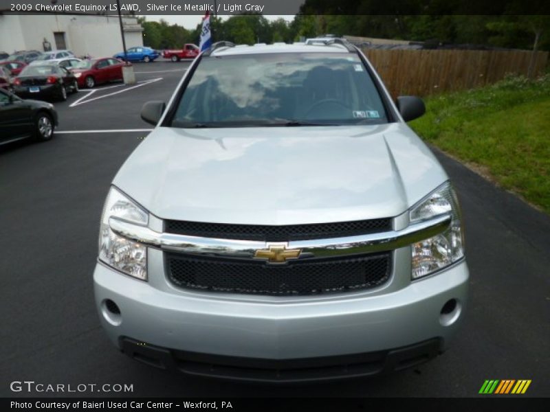 Silver Ice Metallic / Light Gray 2009 Chevrolet Equinox LS AWD