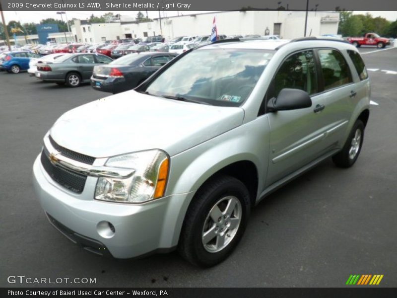 Silver Ice Metallic / Light Gray 2009 Chevrolet Equinox LS AWD